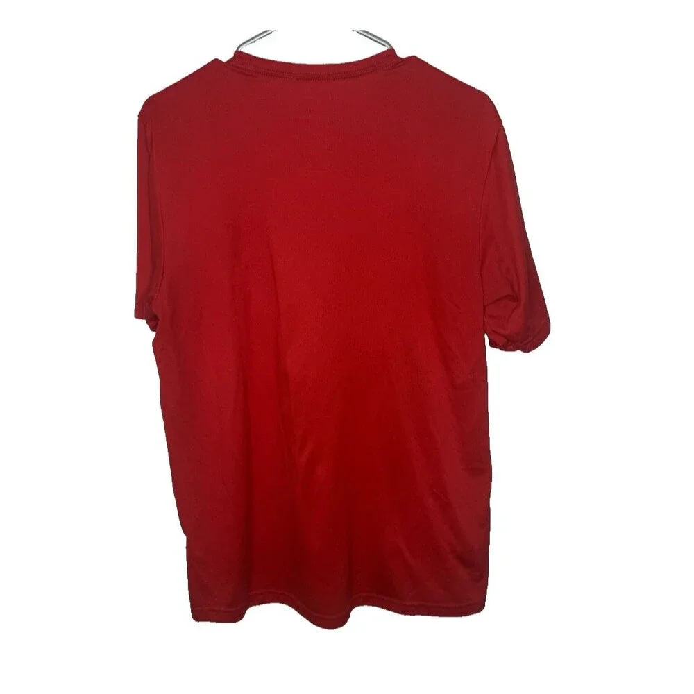 The North Face Shirt Mens Medium M Red Never Stop Exploring Graphic T-Shirt Tee